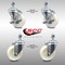 Service Caster 4 Inch SS Nylon Wheel Swivel 1/2 Inch Threaded Stem Caster Brakes SCC, 2PK SCC-SSTS20S414-NYS-121315-2-TLB-2 - alternate 1
